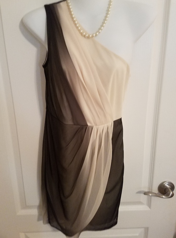 Max & Cleo black and white cocktail dress